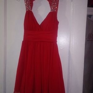 Short red dress. Size 5